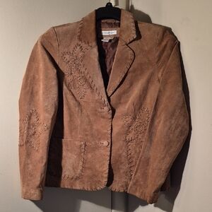 Coldwater Creek Tan Suede Jacket